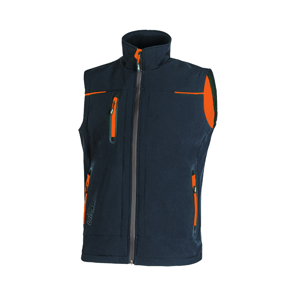 Gilet da lavoro invernale future universe deep blue carbon u-power - taglia xxl.