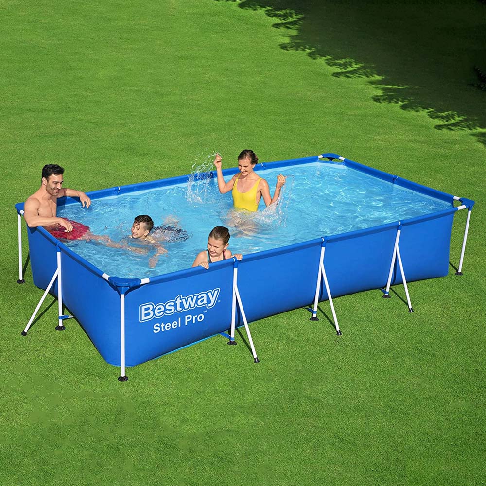 Piscina Rettangolare Steel Pro Frame 400x211x81h cm BESTWAY - Azzurro