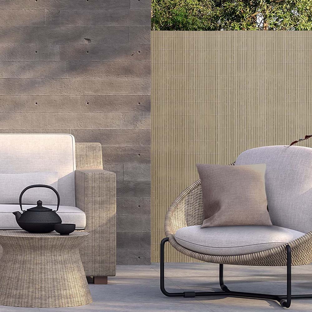 Arella Doppia Ombreggiante in PVC Bamboo 150x300 cm FERLIVING - Beige