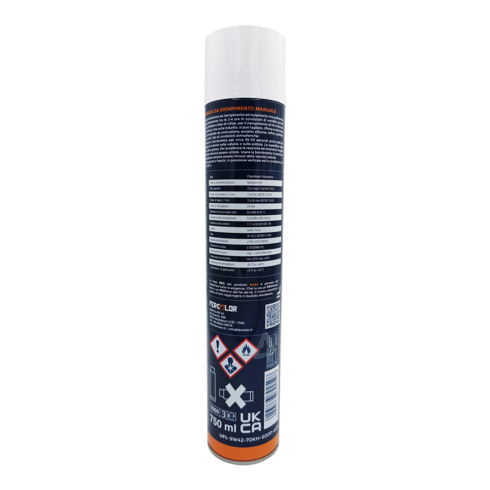 Schiuma Poliuretanica Manuale NA92 POLYFOAM 750 ml - Riempimento ed Isolamento