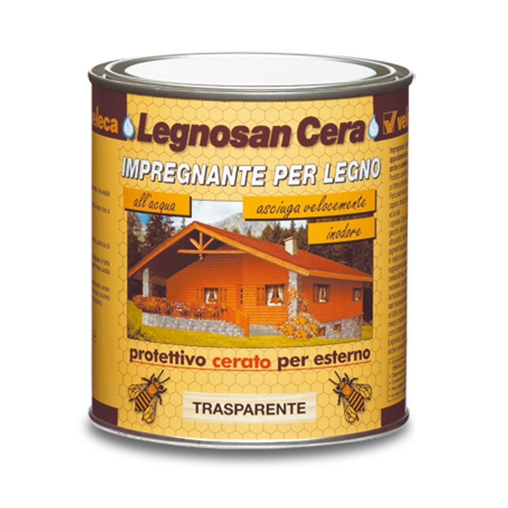 Impregnante all'Acqua Legnosan Cera 750 ml VELECA - Trasparente
