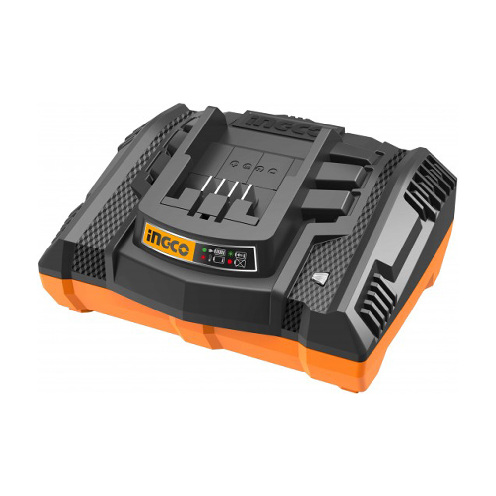 Caricabatterie rapido 20v industrial ingco - per batterie 2.0 e 4.0 ah.
