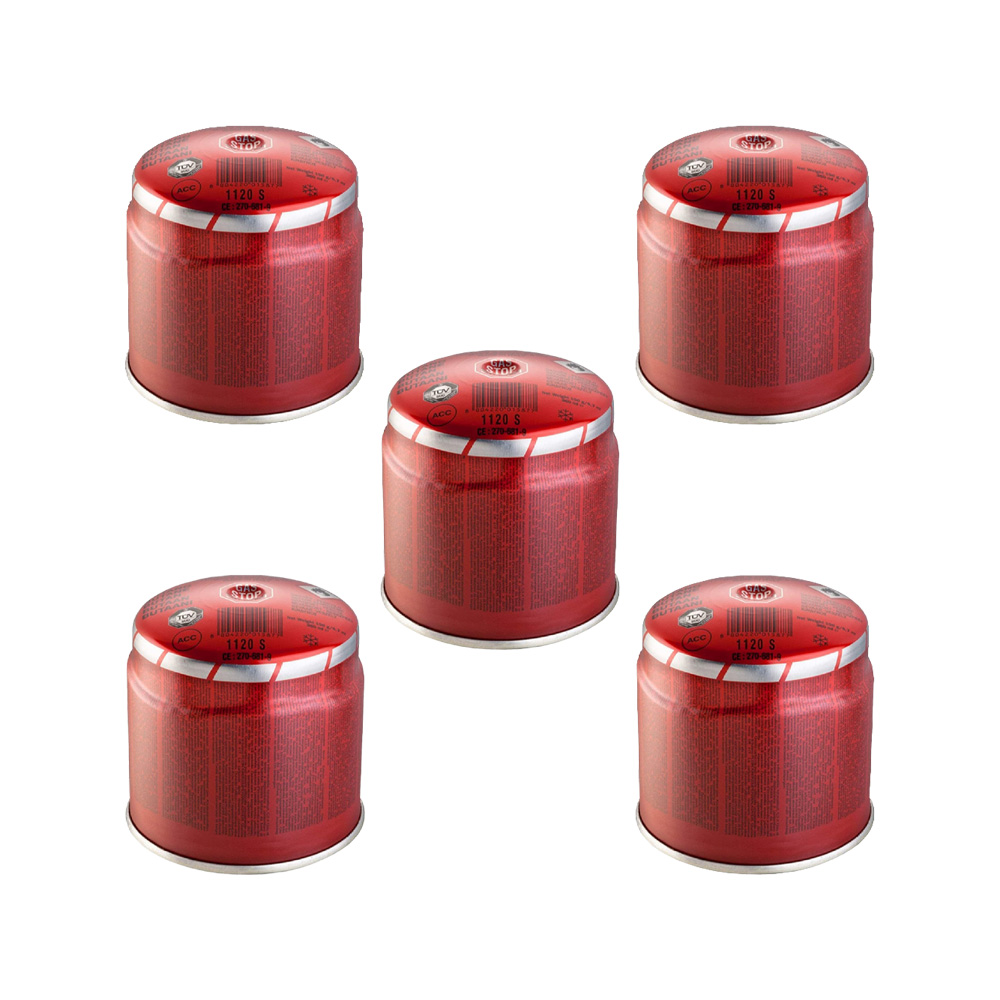 x5 Cartuccia Gas Butano Propano a Forare 190 gr FERWORK - Normata EN 417
