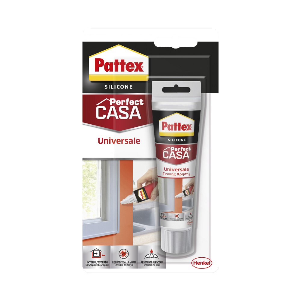 Sigillante perfect casa silicone universale 60 ml pattex - bianco.