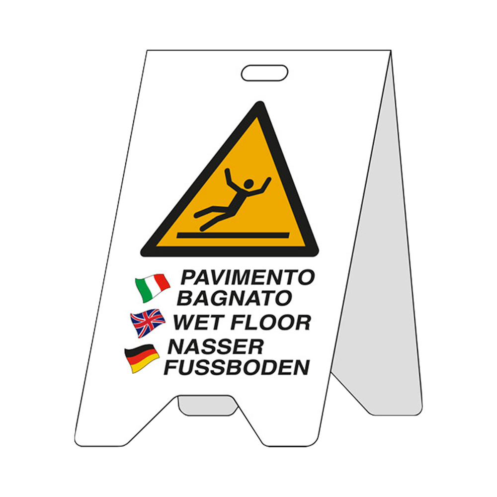 Cartello Polionda 32x52 cm - PAVIMENTO BAGNATO