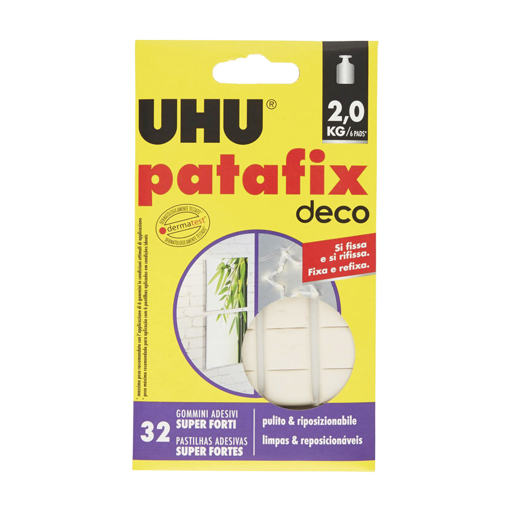 Gommini adesivi patafix deco uhu 32 pz.