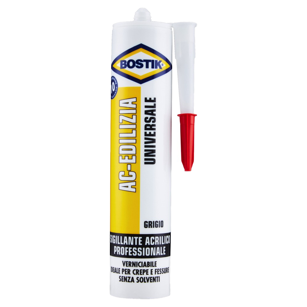 Sigillante Acrilico Verniciabile AC-Edilizia 300 ml BOSTIK - Grigio