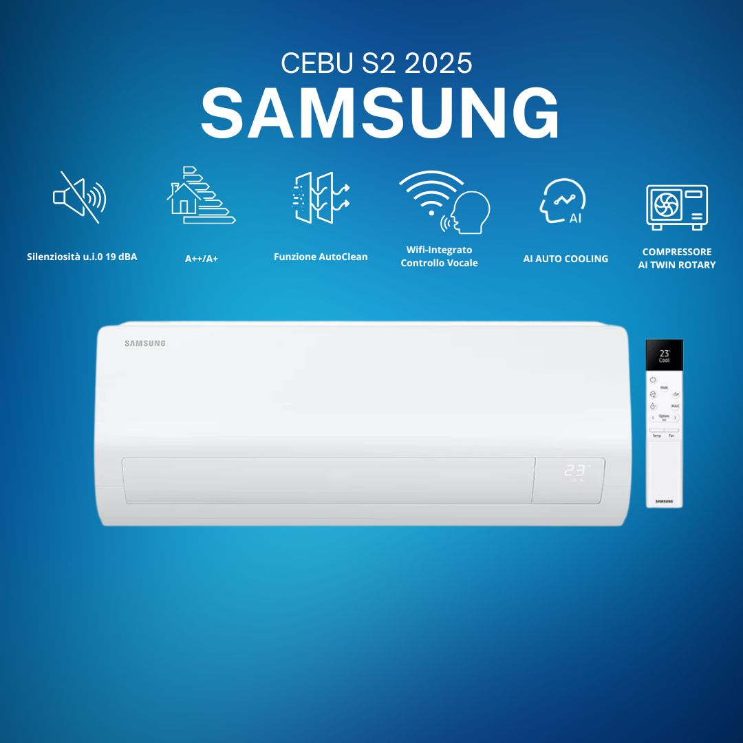 Climatizzatore Samsung CEBU S2 Novita' 2025 WiFi Trial Split 9000+12000+12000BTU