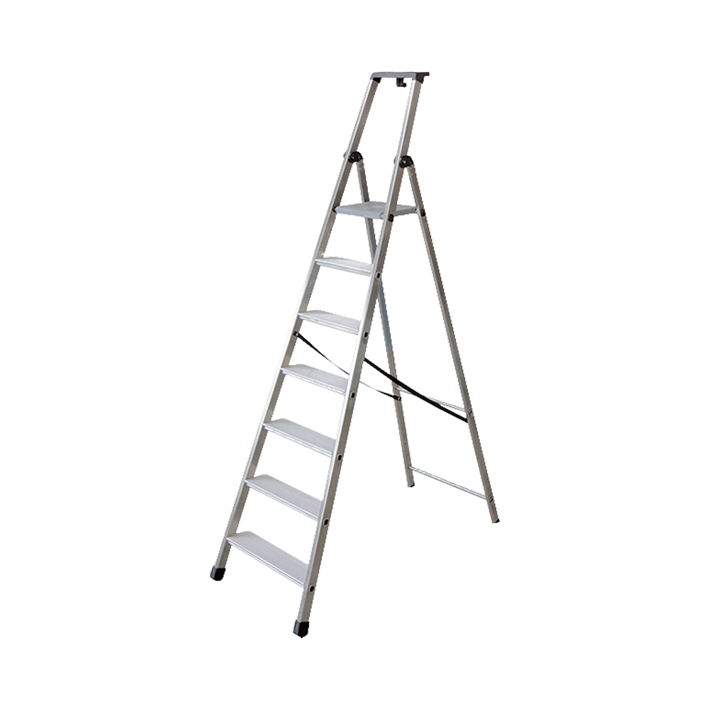 Scala in alluminio multiuso 7 gradini da 110 mm facal - fino a 3.49 mt.