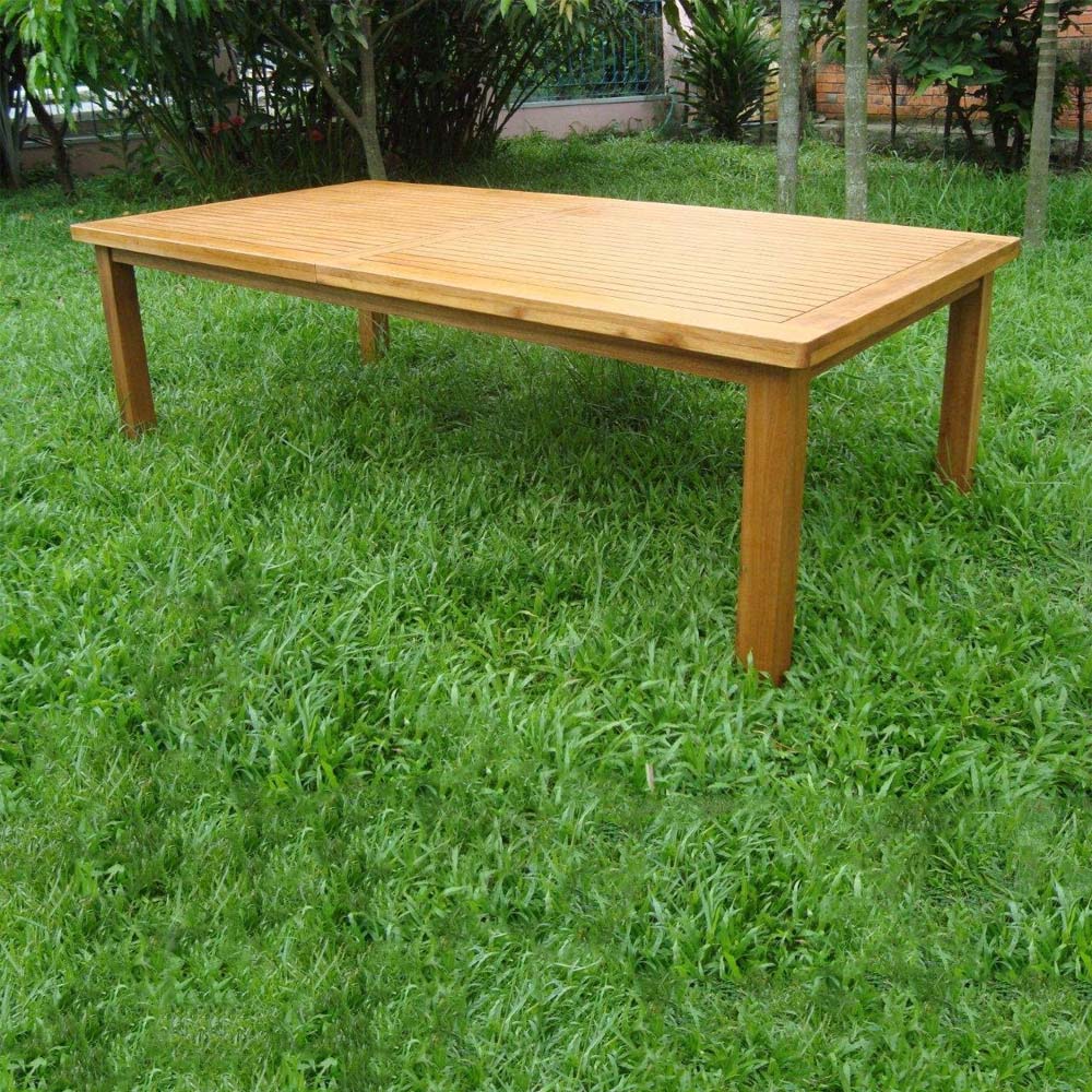 Tavolo Estensibile Riviera in Legno Balau FERLIVING 180-240x100x75h cm