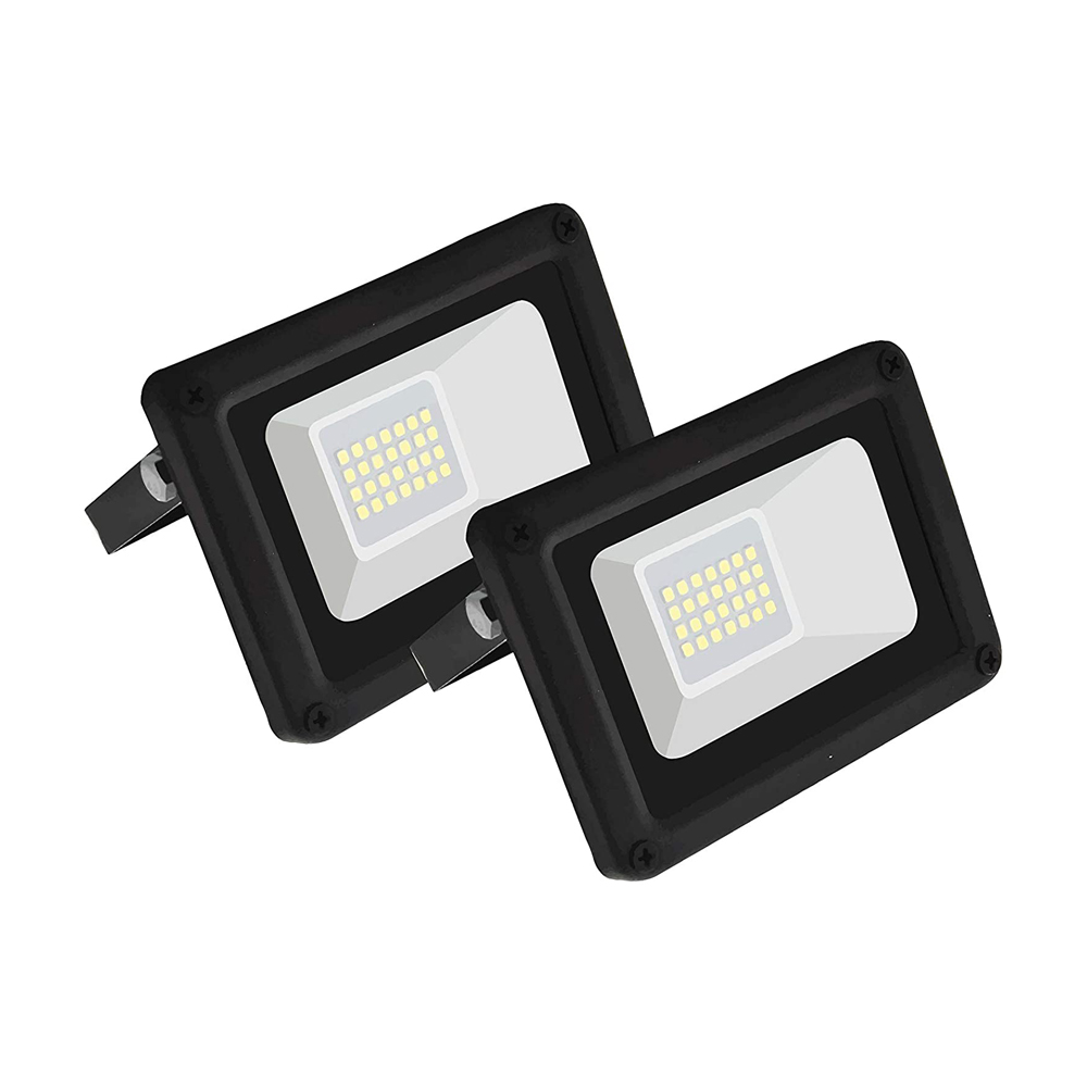 Faretto led 20w pegaso 2 pezzi - luce fredda 6000k - 20.000 ore di lavoro - ip65.