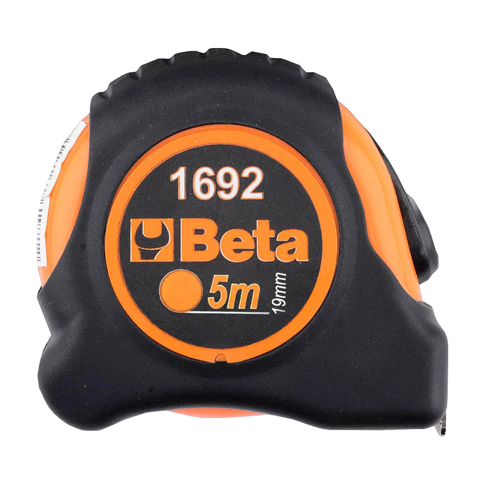 Flessometro Professionale in ABS e Nastro in Acciaio BETA - 5 mt x 19 mm