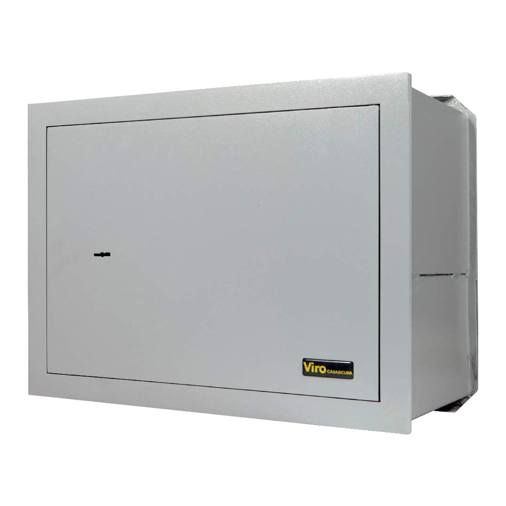 Cassaforte meccanica da incasso chiave doppia mappa viro 36x49x25 cm.