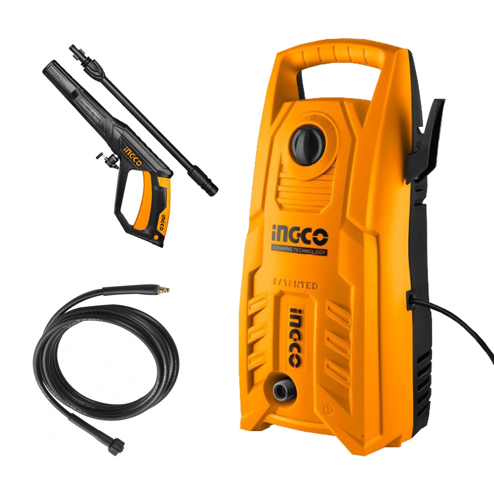 Idropulitrice Professionale 1400W 130 bar Industrial INGCO con Accessori