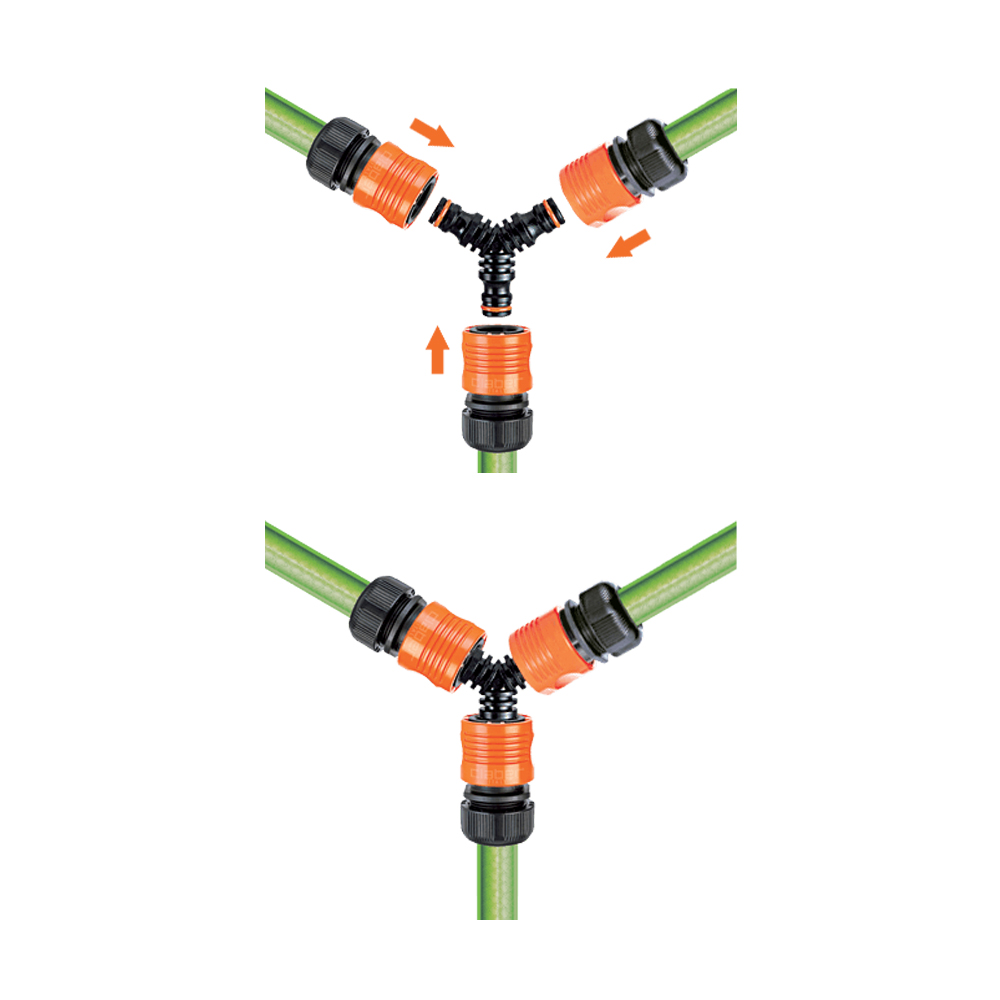 Deviatore a Tre Vie per Raccordi Automatici Quick-Click CLABER