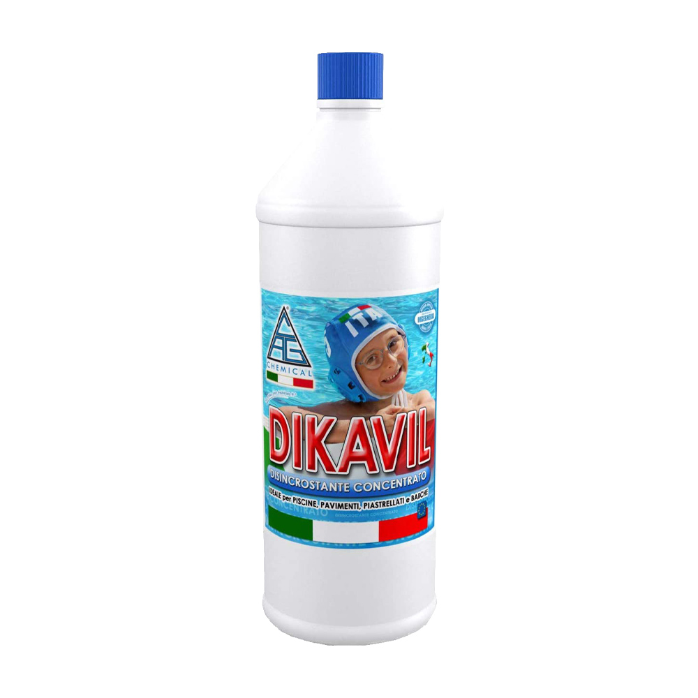 Disincrostante detergente dikavil 1 lt cag chemical - per pavimenti e piscine.