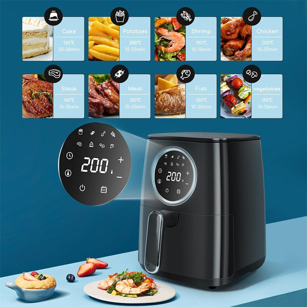 Friggitrice ad Aria Odin 8 in 1 1400W AIGOSTAR - Cestello da 4,2 Lt