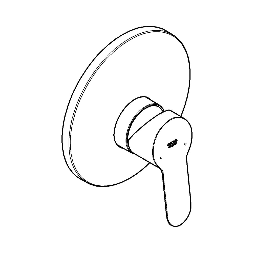 Miscelatore Monocomando per Doccia ad Incasso Bauedge GROHE - Finitura Cromata