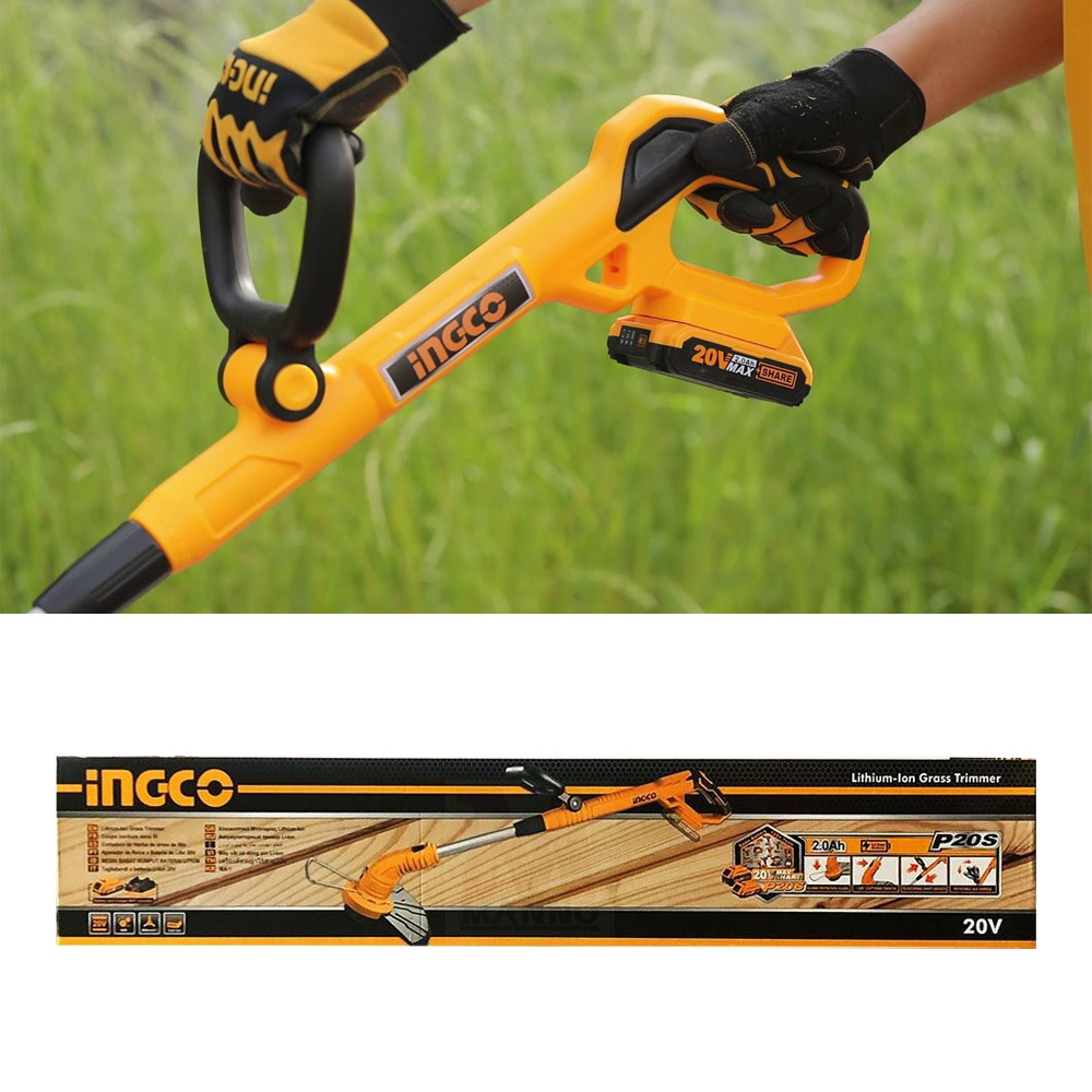 Tagliabordi Telescopico a Batteria 20V 50-80 cm INGCO - Taglio 30 cm