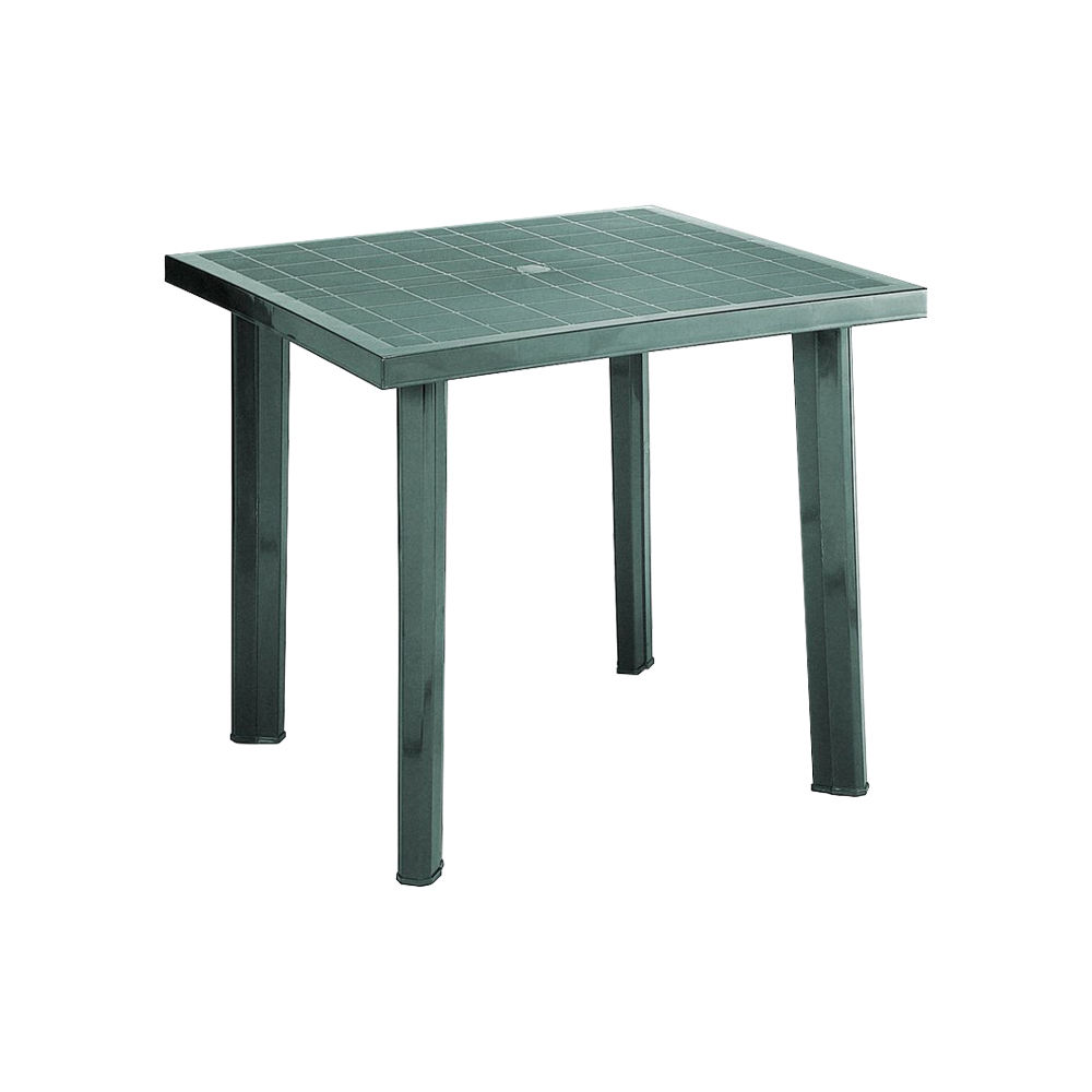 Tavolo da Giardino in Resina Verde FERLIVING 80x75x72h cm
