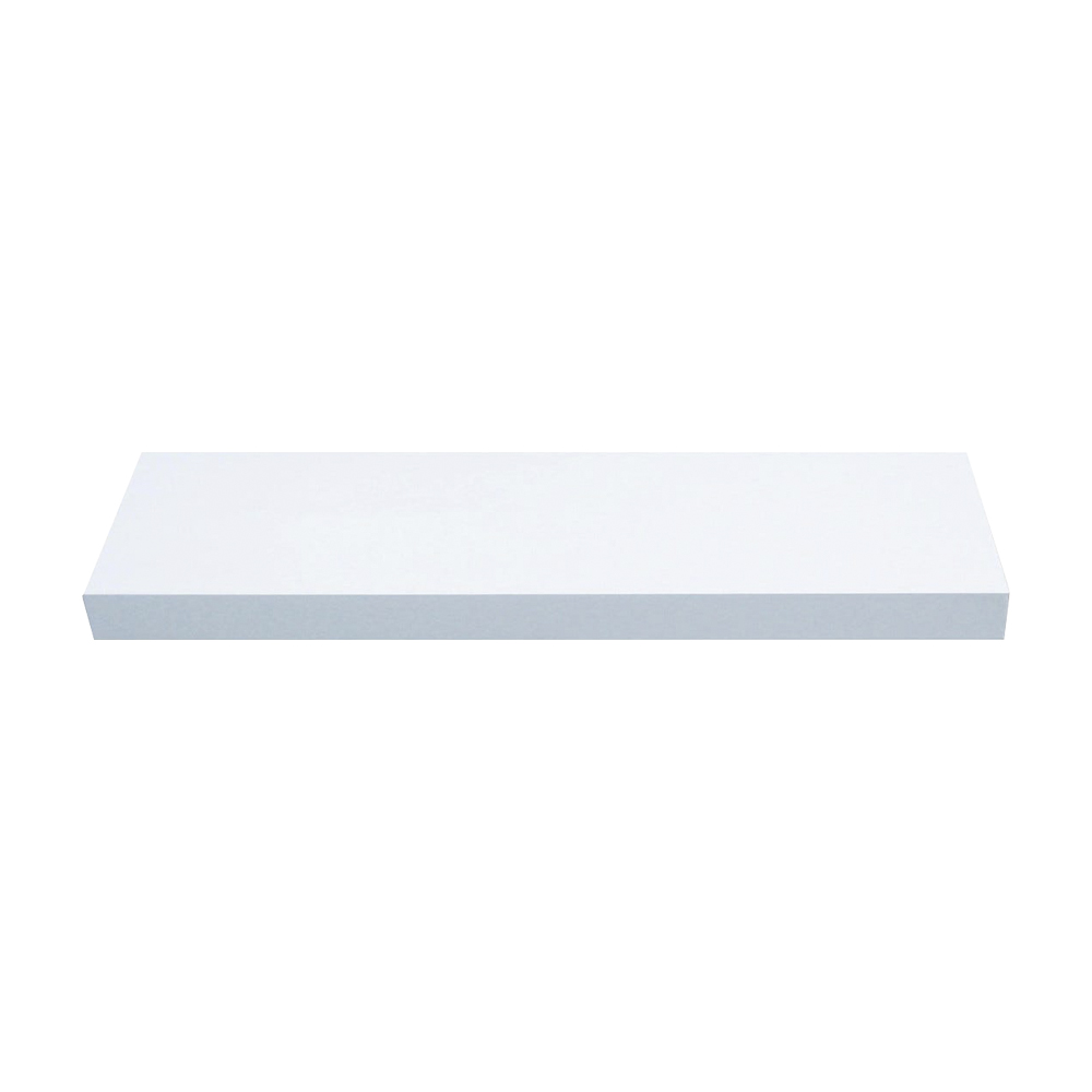 Mensola squadrata in legno ferliving - bianco 80x40x1,8 cm.