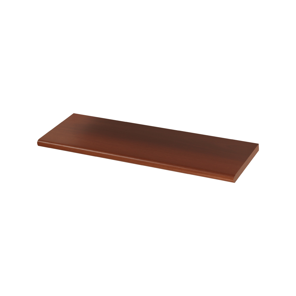 Mensola in legno con bordo stondato ferliving - ciliegio 80x20x1,8 cm.
