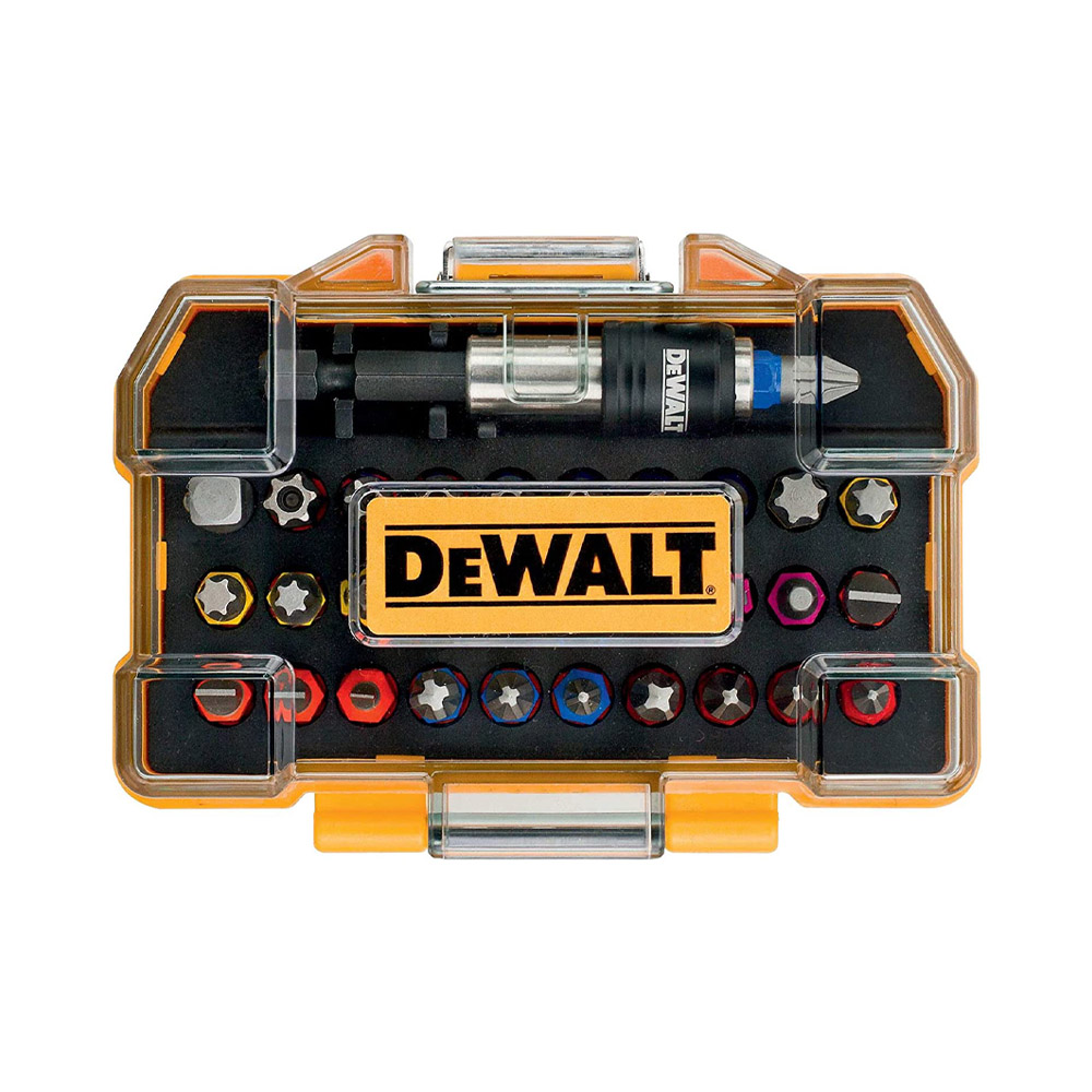 Set Avvitatura DEWALT 32 Pz - 30 Inserti Assortiti, Portainserti, Raccordo