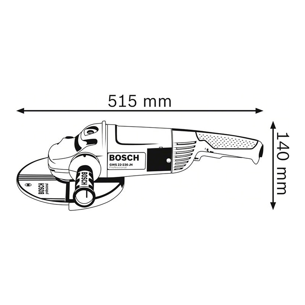 Smerigliatrice Professionale 2200W BOSCH - Disco da 230 mm