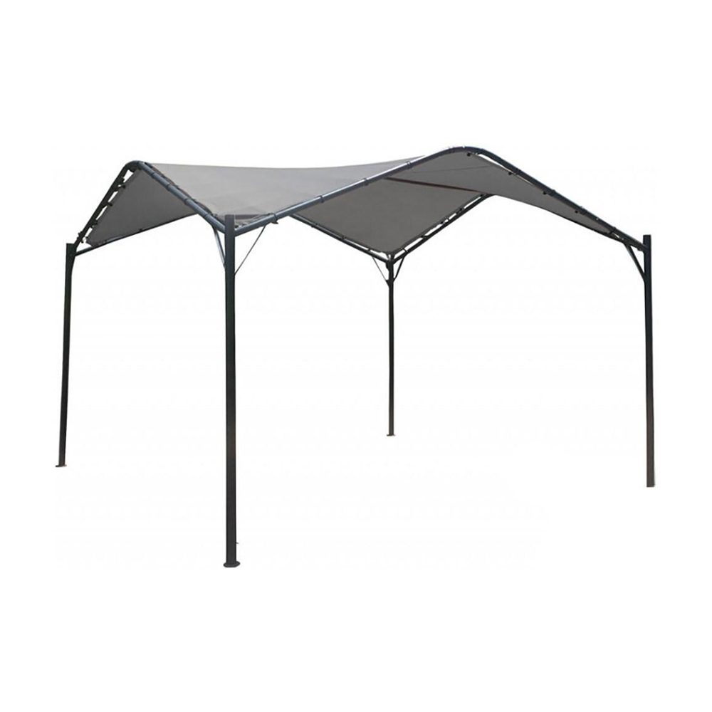 Gazebo onda in acciaio e poliestere 350x350 cm ferliving - grigio.