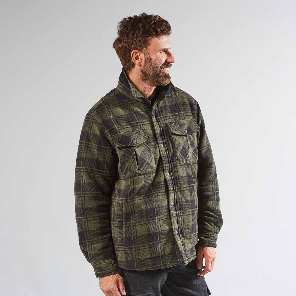Camicione in Pile Exciting Willow Dark Green U-POWER - Taglia M