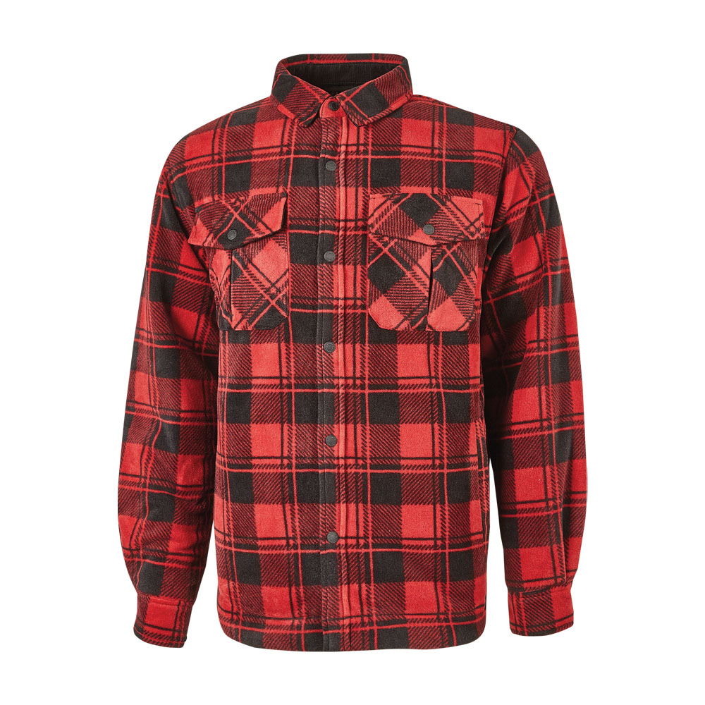 Camicione in Pile Exciting Willow Red Magma U-POWER - Taglia M