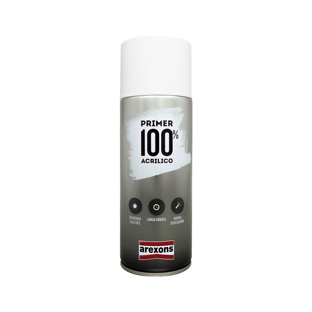 Primer acrilico fondo antiruggine grigio arexons 400 ml.