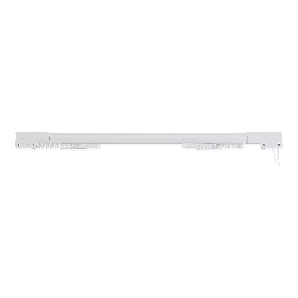 Bastone Estensibile Acciaio Bianco 122-213 cm FERLIVING - Completo di Supporti