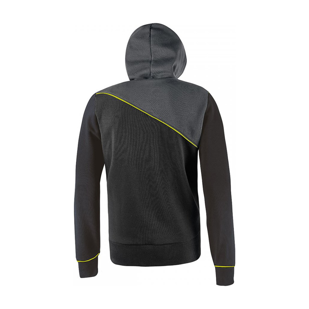Felpa Full Zip con Cappuccio Enjoy Jupiter Black Carbon U-POWER - Taglia S