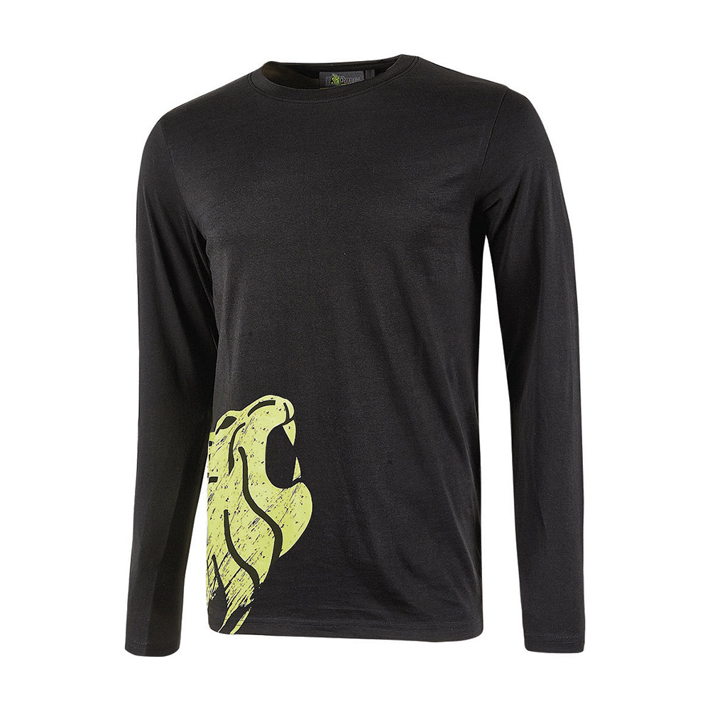 T-shirt maniche lunghe future alien black carbon u-power - taglia s.