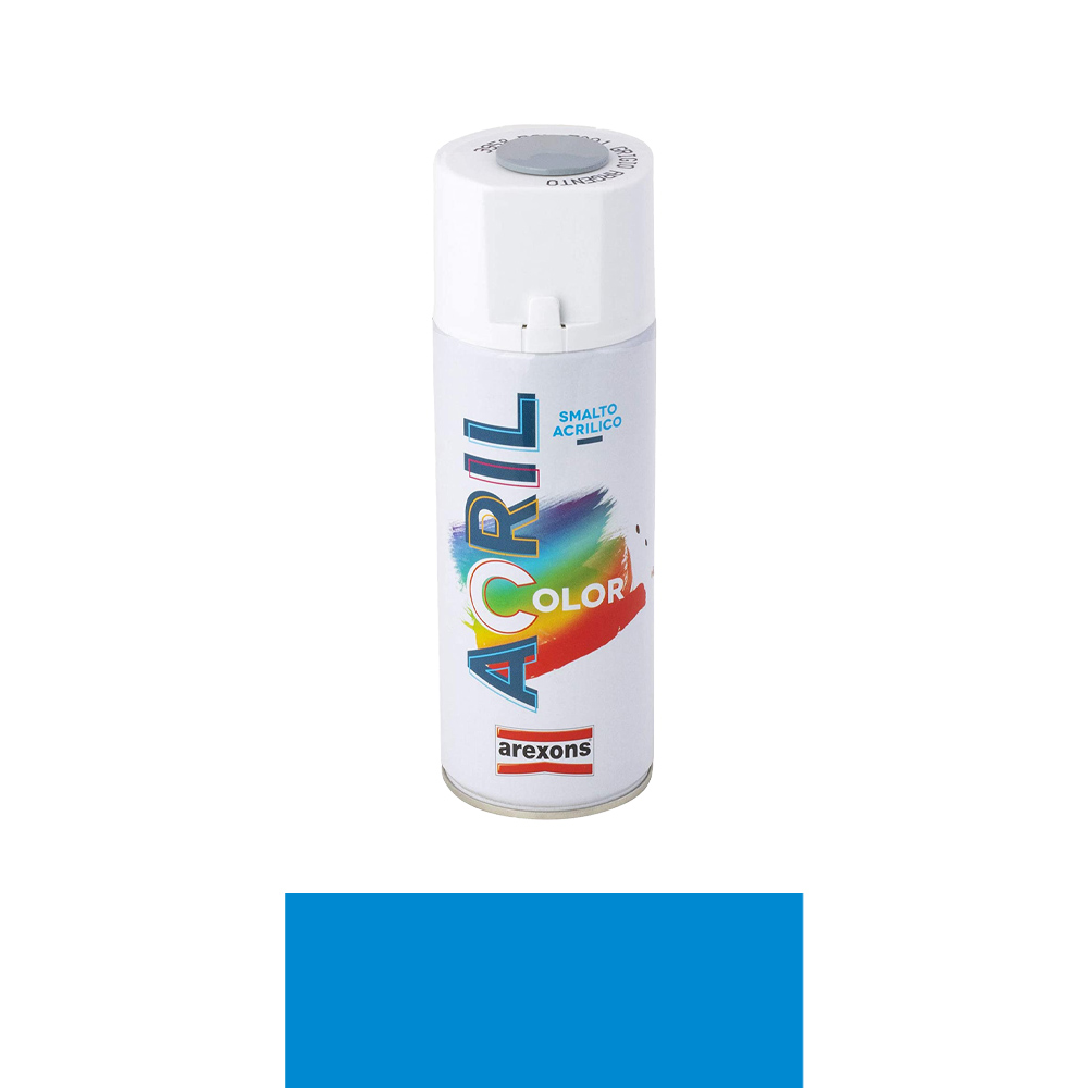 Smalto spray acril color arexons 400 ml - blu cielo ral 5015.