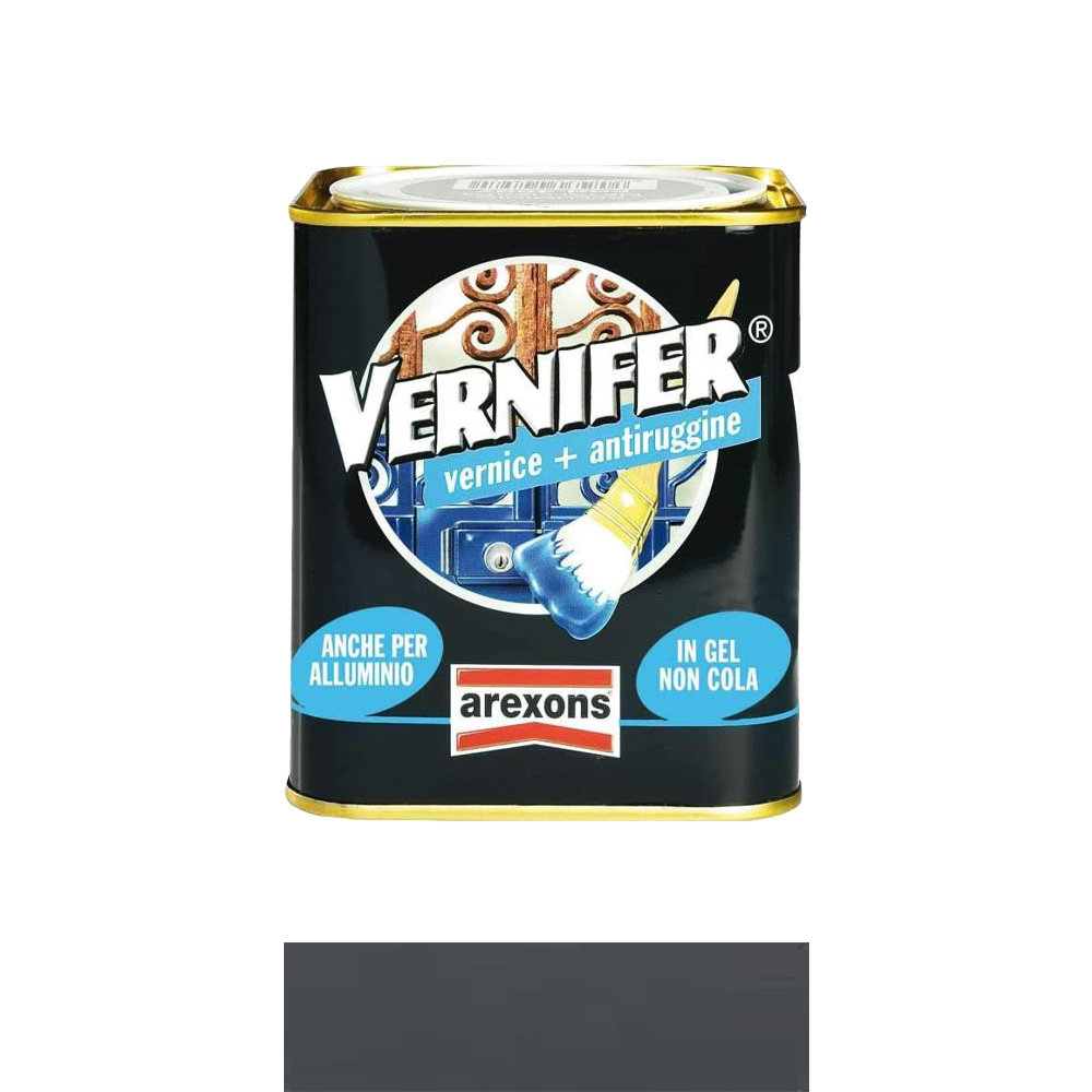 Smalto Antiruggine Vernifer in Gel 750 ml AREXONS - Grafite Antichizzato