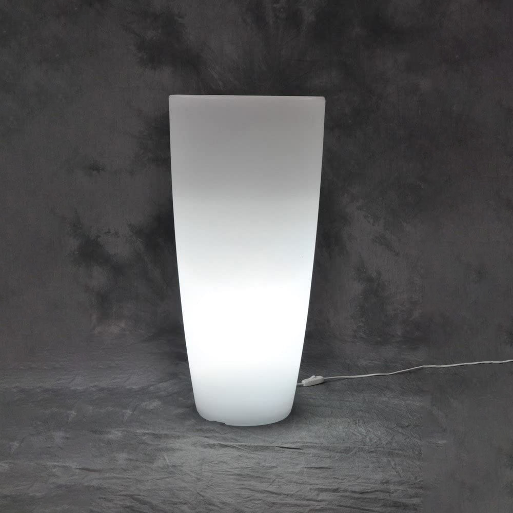 Vaso Tondo Stilo Light 33x70h cm FERLIVING - Bianco