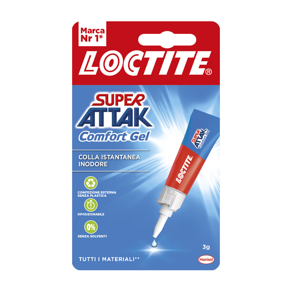 Adesivo universale istantaneo super attak power easy loctite 3 g.