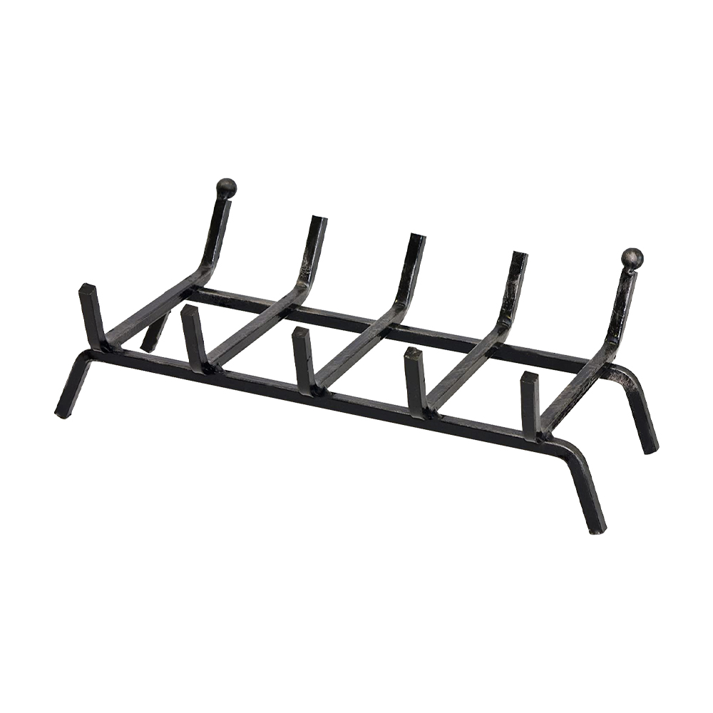Brucialegna per Camino in Acciaio 50x35 cm FERLIVING  - Sezione 18x18 mm