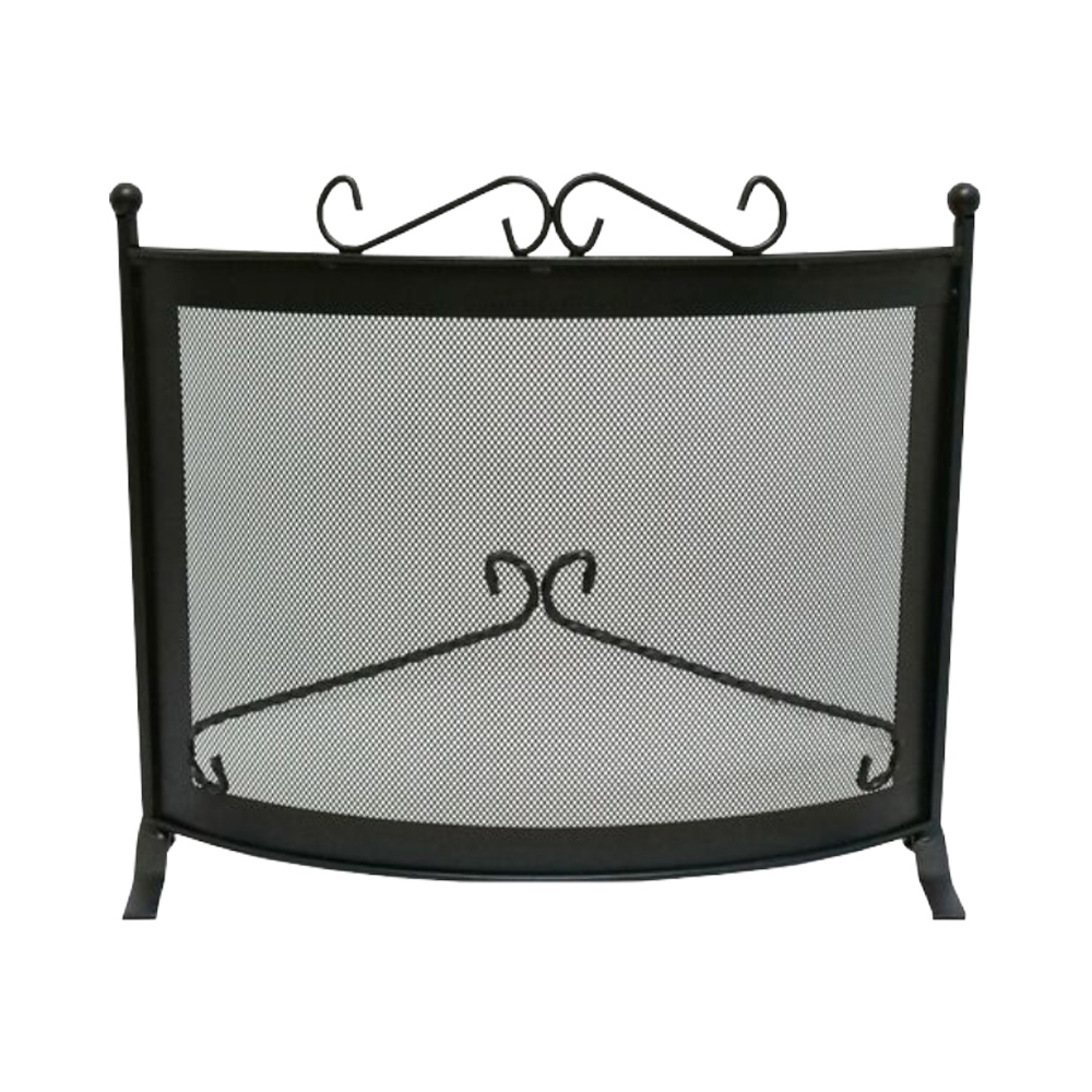 Parascintille per camino deco in acciaio ferliving - 60x52h cm.