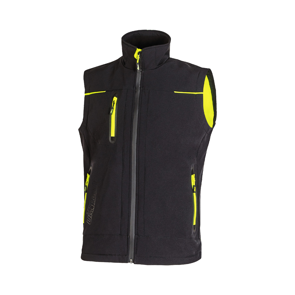 Gilet da lavoro invernale future universe black carbon u-power - taglia xl.