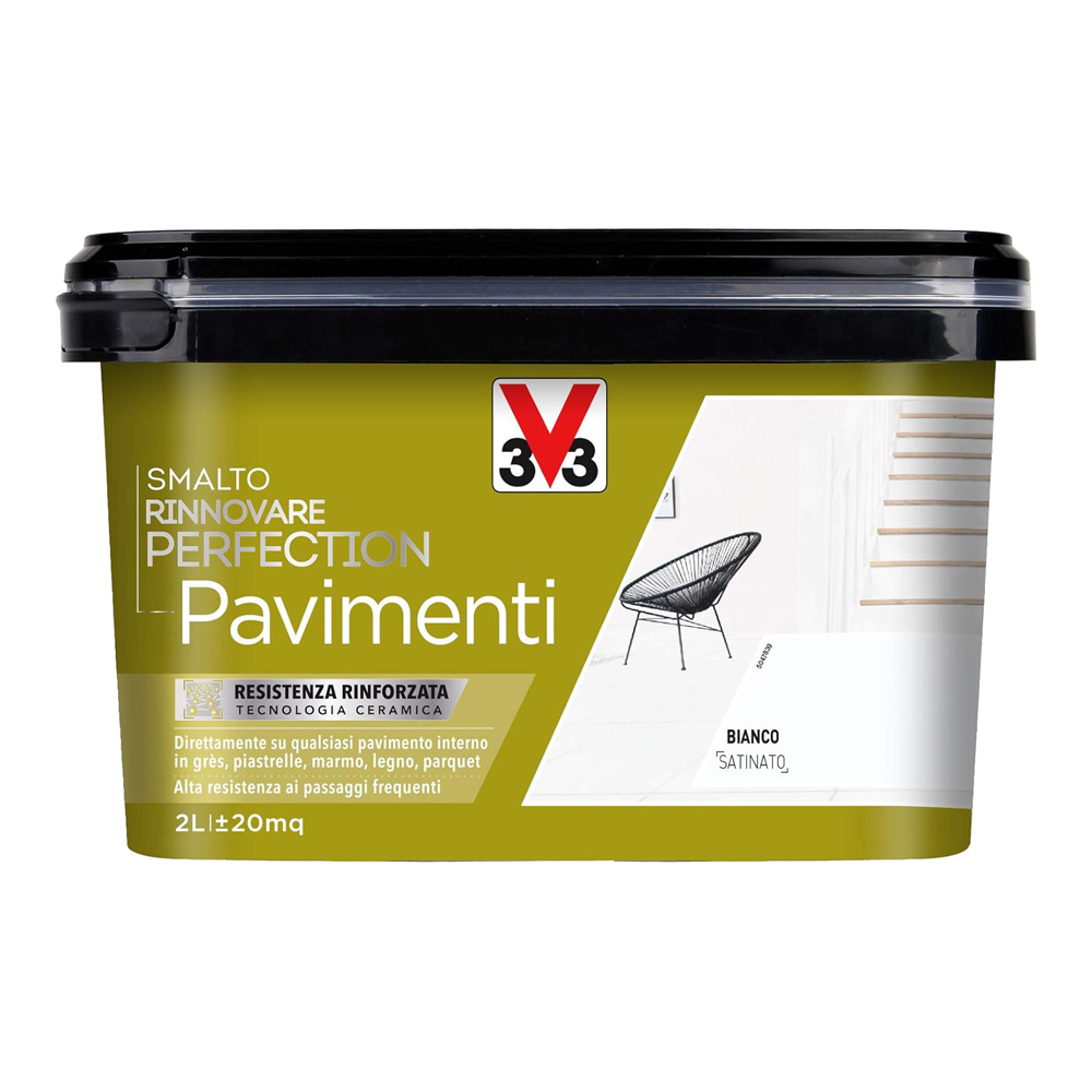 Smalto all'Acqua Rinnovare Perfection Pavimenti 2 Lt V33 - Bianco Satinato