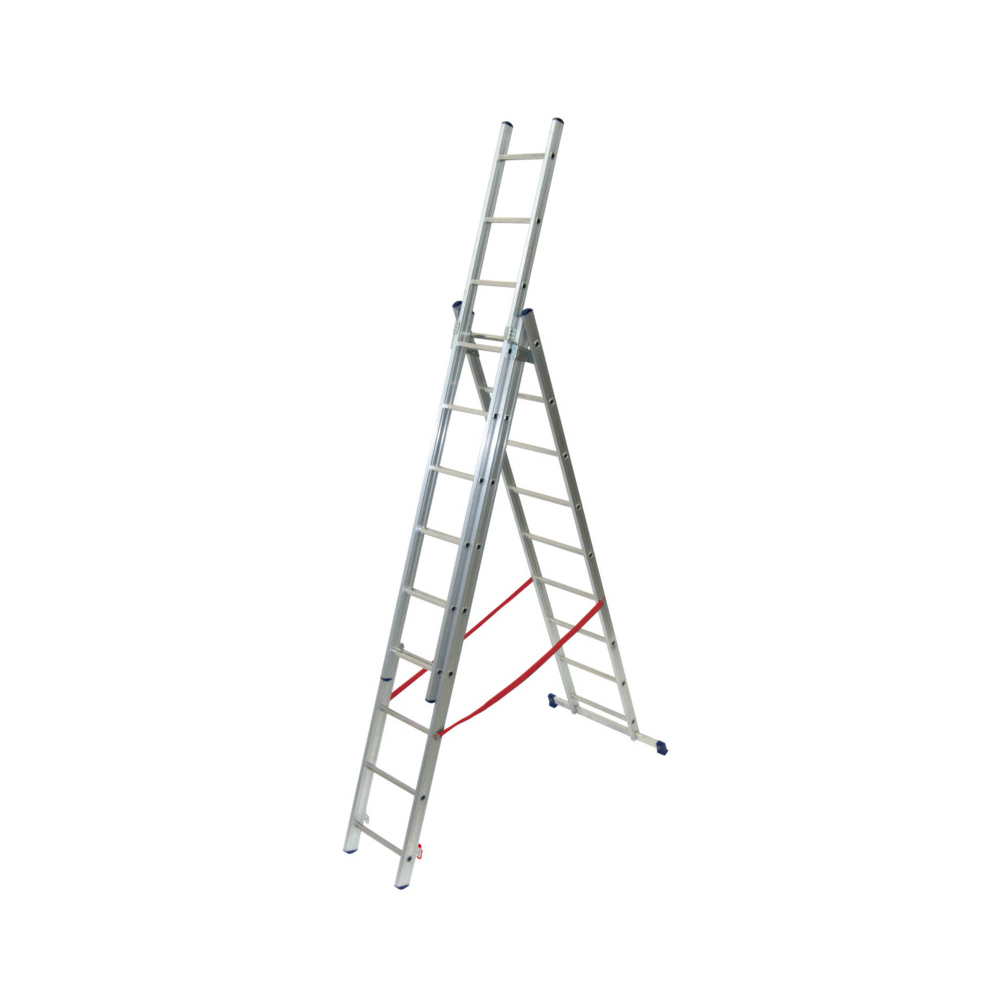 Scala in Alluminio Multiuso Professionale Stilo 3x9 2.58-6.84 m FACAL