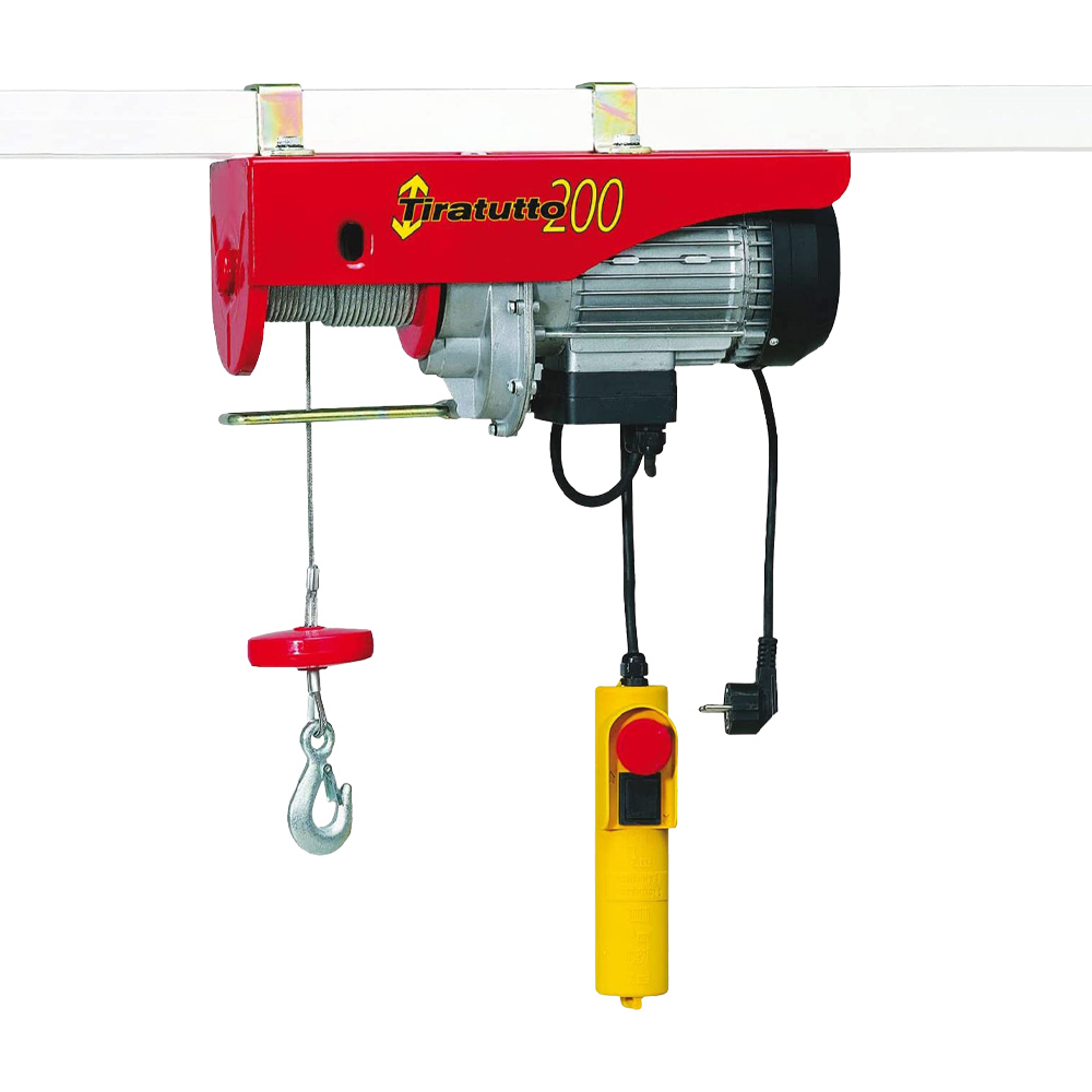 Paranco elettrico tiratutto 200/400 kg l'europea - cavo 18 mt.