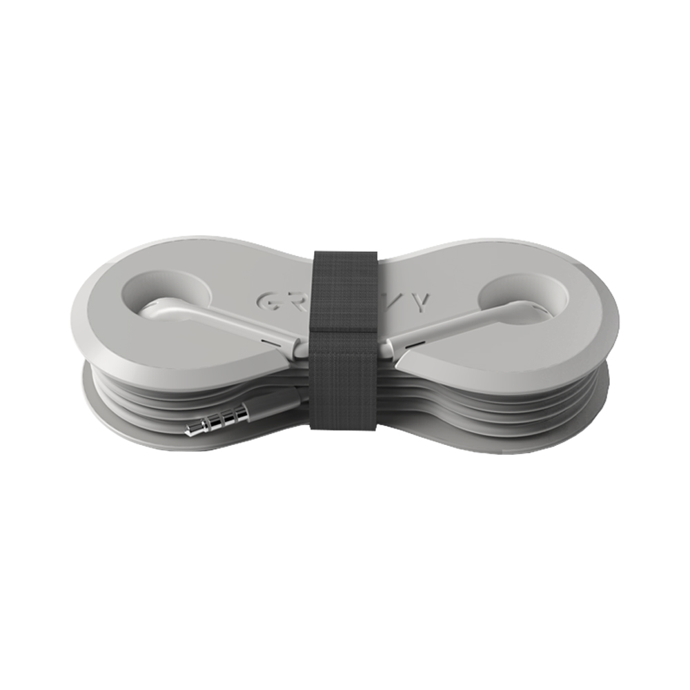 Auricolari con Avvolgitore per Smartphone GROOVY - con Uscita Jack 3,5 mm