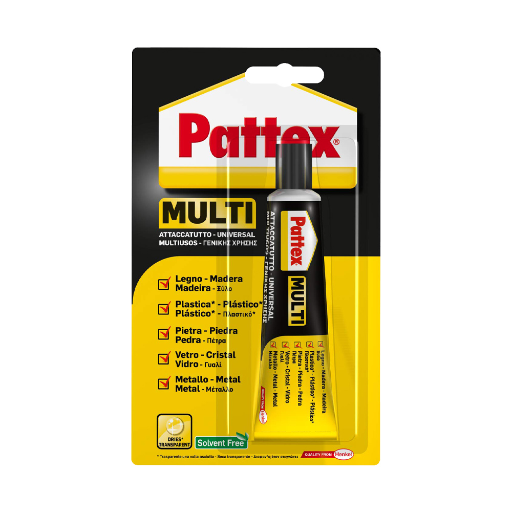 Colla Trasparente ad uso Universale Multi Attaccatutto PATTEX 20 g