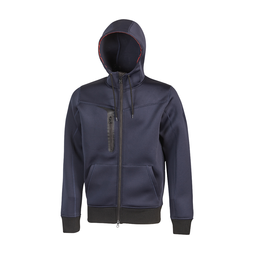 Felpa Full Zip con Cappuccio Performance Tasty Deep Blue U-POWER - Taglia XL
