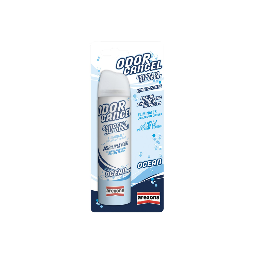Profumatore Igienizzante Auto Odor Cancel Fragranza Ocean AREXONS 75 ml 