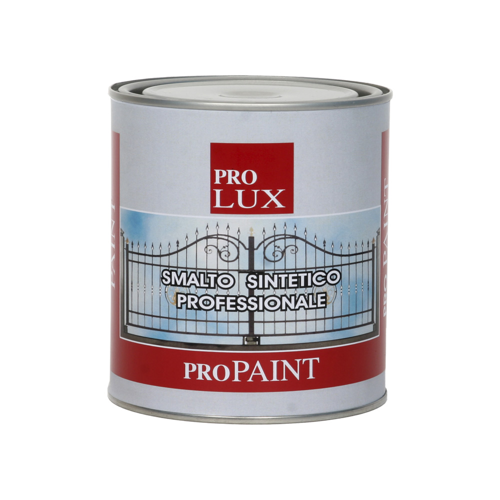 Smalto professionale sintetico pro lux 750 ml - nero lucido .